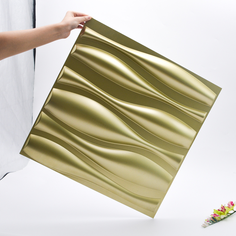 방음 플라스틱 PVC 소재 장식 벽 패널 1mm 두께 3D 벽 패널 인테리어 장식