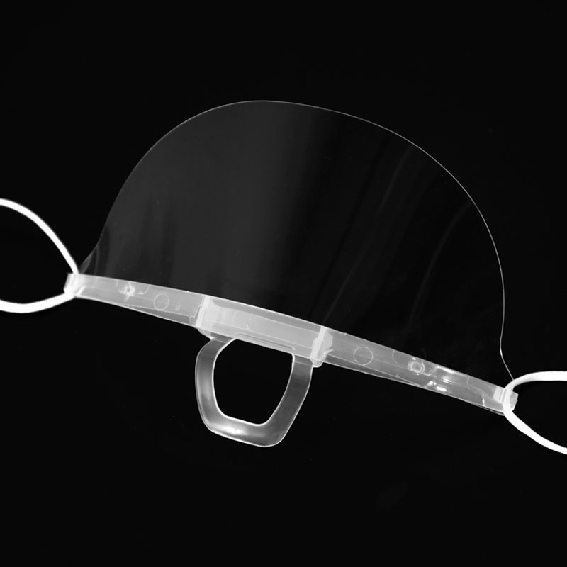 재사용 가능한 투명 투명 스플래시 방지 안개 방지 얼굴 입 커버 입 쉴드 커버 보호