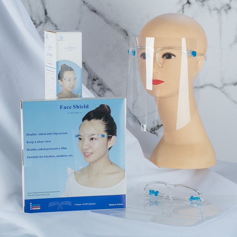 중국 도매 안전 장비 사용자 지정 플라스틱 얼굴 방패 안경